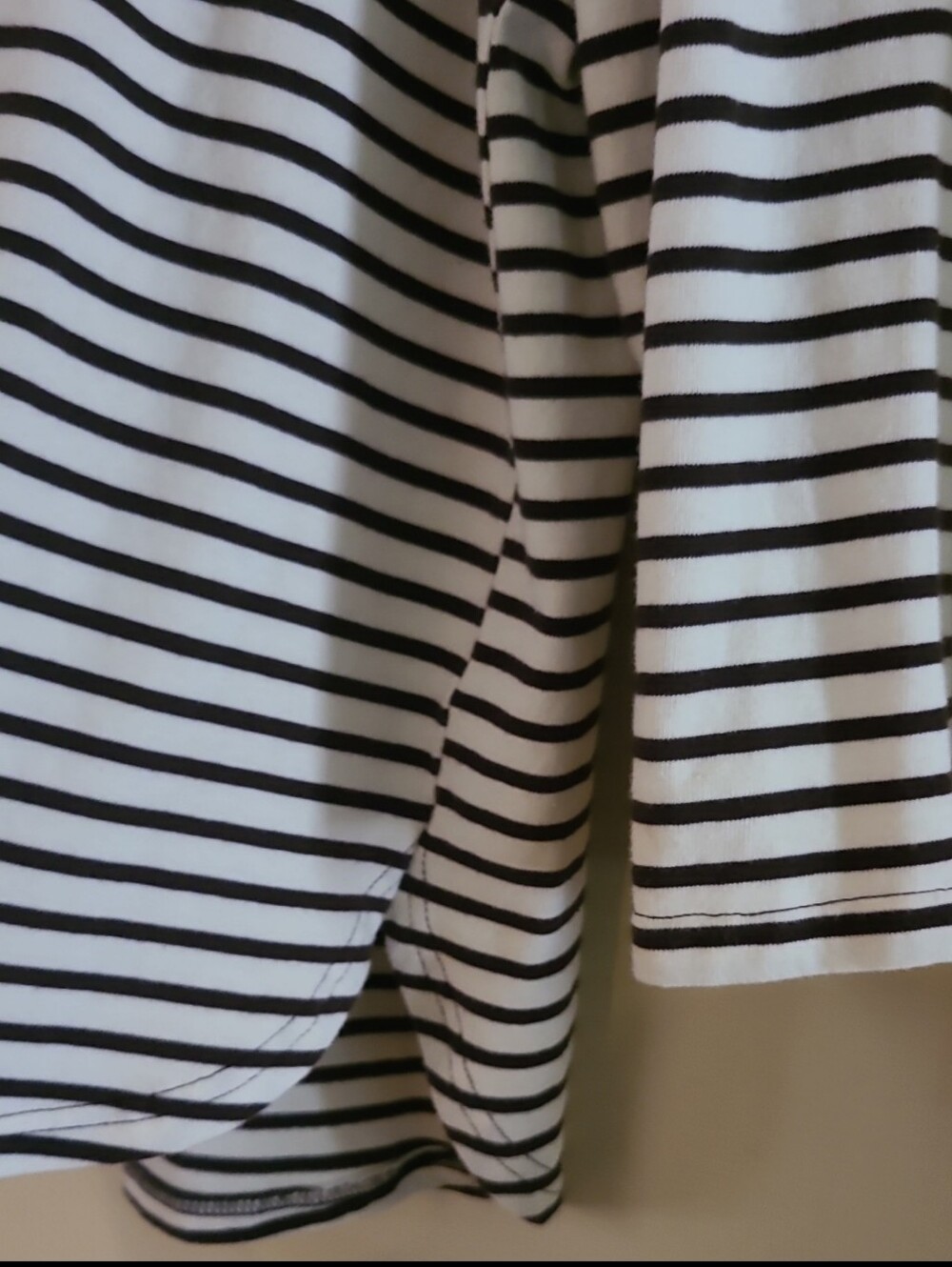 Pomander Place Tuckernuck Brown Striped Popover Knit Shirt Brown Cream - Picture 8 of 16